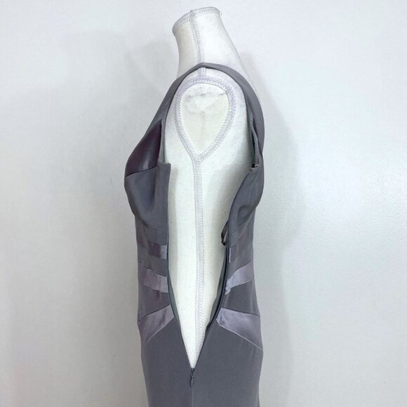 Austin Reed Gray Satin Midi Dress - Picture 5 of 10